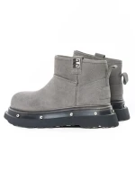 Ghete Dama din piele naturala 58W28 GREY | PANTOFUL