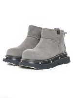 Ghete Dama din piele naturala 58W28 GREY | PANTOFUL