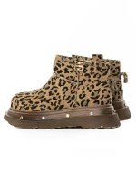 Ghete Dama din piele naturala 58W28 LEOPARD PRINT | PANTOFUL