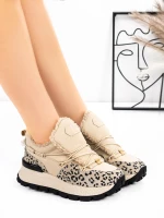 Pantofi Casual Dama din piele naturala 58W26 Galben-Leo... » Pantoful.ro