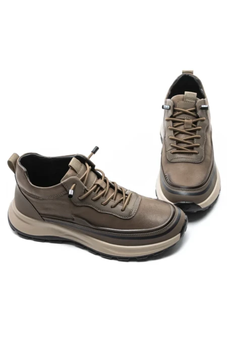 Ghete Barbati din piele naturala 8081801 Kaki | Advancer Ghete Barbati din piele naturala 8081801 KHAKI | ADVANCER