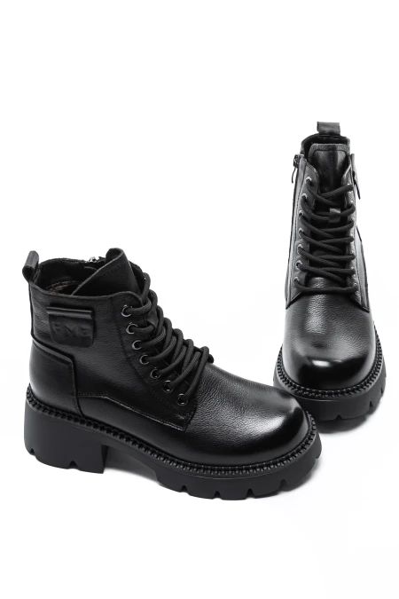 Ghete Dama cu Platforma 8099 Negru » Pantoful.ro