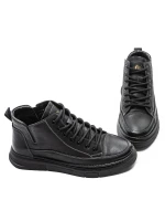 Ghete Barbati din piele naturala M999336 Negru | Advancer » Pantoful.ro