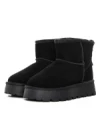 Ghete Dama din piele naturala 5W93 BLACK | PANTOFUL