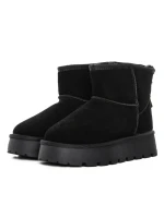 Ghete Dama din piele naturala 5W93 BLACK | PANTOFUL