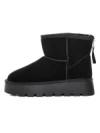 Ghete Dama din piele naturala 5W93 BLACK | PANTOFUL