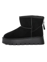 Ghete Dama din piele naturala 5W93 BLACK | PANTOFUL