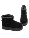 Ghete Dama din piele naturala 5W93 BLACK | PANTOFUL