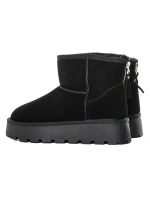 Ghete Dama din piele naturala 5W93 BLACK | PANTOFUL
