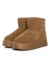 Ghete Dama din piele naturala 5W93 YELLOW | PANTOFUL