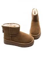 Ghete Dama din piele naturala 5W93 YELLOW | PANTOFUL