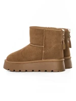 Ghete Dama din piele naturala 5W93 YELLOW | PANTOFUL