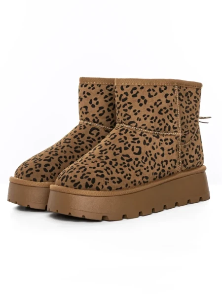 Ghete Dama din piele naturala 5W93 LEOPARD PRINT | PANTOFUL