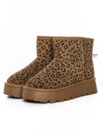 Ghete Dama din piele naturala 5W93 LEOPARD PRINT | PANTOFUL