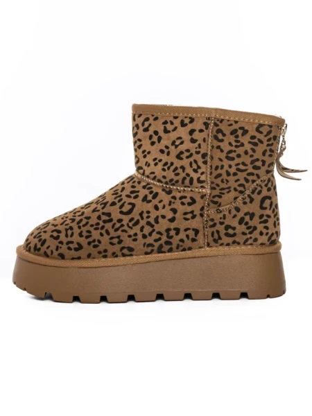 Ghete Dama din piele naturala 5W93 LEOPARD PRINT | PANTOFUL