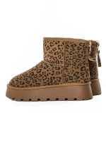 Ghete Dama din piele naturala 5W93 LEOPARD PRINT | PANTOFUL