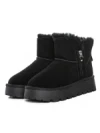 Ghete Dama din piele naturala 5W95 BLACK | PANTOFUL