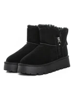 Ghete Dama din piele naturala 5W95 BLACK | PANTOFUL