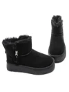 Ghete Dama din piele naturala 5W95 BLACK | PANTOFUL