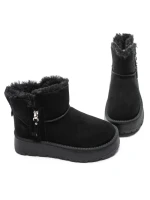Ghete Dama din piele naturala 5W95 BLACK | PANTOFUL