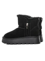 Ghete Dama din piele naturala 5W95 BLACK | PANTOFUL