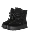 Ghete Dama din piele naturala 5W96 BLACK | PANTOFUL