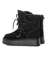 Ghete Dama din piele naturala 5W96 BLACK | PANTOFUL