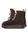 Ghete Dama din piele naturala 5W96 BROWN | PANTOFUL