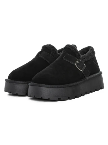 Ghete Dama din piele naturala 5W91 BLACK | PANTOFUL