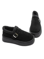 Ghete Dama din piele naturala 5W91 BLACK | PANTOFUL
