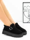 Ghete Dama din piele naturala 5W91 BLACK | PANTOFUL