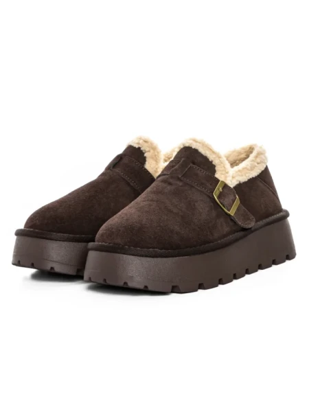 Ghete Dama din piele naturala 5W91 BROWN | PANTOFUL