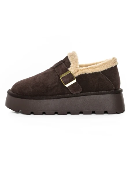 Ghete Dama din piele naturala 5W91 BROWN | PANTOFUL