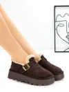 Ghete Dama din piele naturala 5W91 BROWN | PANTOFUL