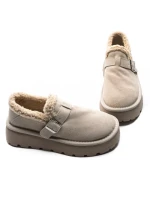 Ghete Dama din piele naturala 5W91 BEIGE | PANTOFUL