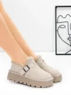 Ghete Dama din piele naturala 5W91 BEIGE | PANTOFUL