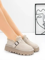 Ghete Dama din piele naturala 5W91 BEIGE | PANTOFUL
