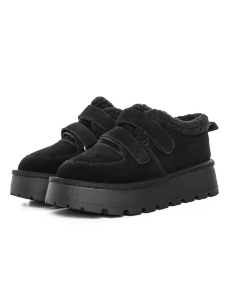 Ghete Dama din piele naturala 5W92 BLACK | PANTOFUL