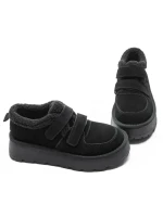 Ghete Dama din piele naturala 5W92 BLACK | PANTOFUL