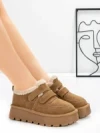 Ghete Dama din piele naturala 5W92 YELLOW | PANTOFUL