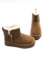 Ghete Dama din piele naturala 5W95 Galben | Pantoful » Pantoful.ro