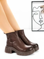 Ghete Dama din piele naturala 82620 Cafea | Advancer » Pantoful.ro