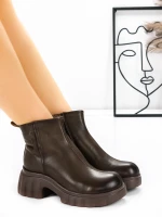Ghete Dama din piele naturala 82620 Kaki | Advancer » Pantoful.ro