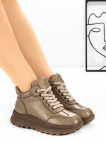 Ghete Dama din piele naturala 81168 Piersica | Advancer » Pantoful.ro