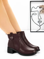 Ghete Dama din piele naturala 4915503 Visiniu | Advancer » Pantoful.ro