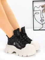Ghete Dama din piele naturala 5020-1 Negru | Advancer » Pantoful.ro
