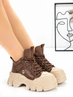 Ghete Dama din piele naturala 5020-1 Maro | Advancer » Pantoful.ro
