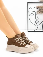 Ghete Dama din piele naturala 70197-2 Maro | Advancer » Pantoful.ro