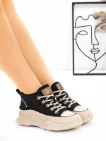 Ghete Dama din piele naturala 70197-2 Negru | Advancer » Pantoful.ro