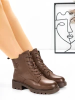 Ghete Dama din piele naturala 5780 Maro | Advancer » Pantoful.ro
